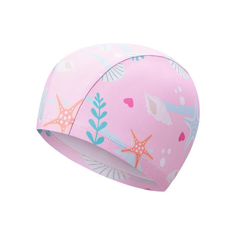 Swim Hat Silicone - Topi Renang Kartun untuk Anak-anak, Elastis,