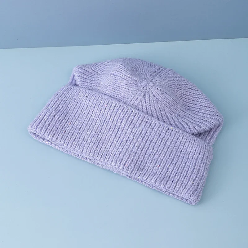 Topi Kupluk Rajut Bergaris den - Beanie Cuffed Knit ulasan dan harga
