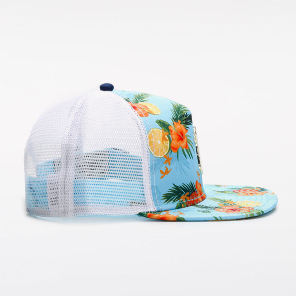Topi Trucker Cetak Bunga Buah  - Trucker Cap Mesh ulasan dan harga